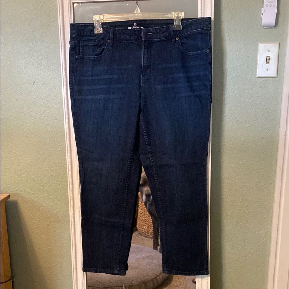 Liz Claiborne Blue Ankle Cropped Jeans